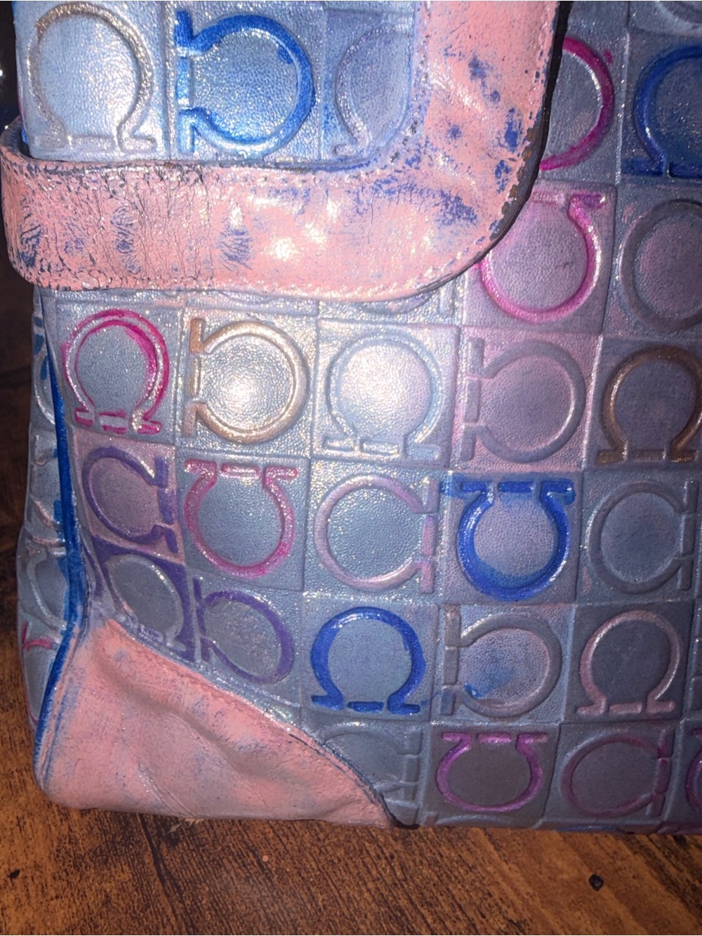 Salvatore Ferragamo one of a kind!! color changing iridescent! - Picture 6 of 9
